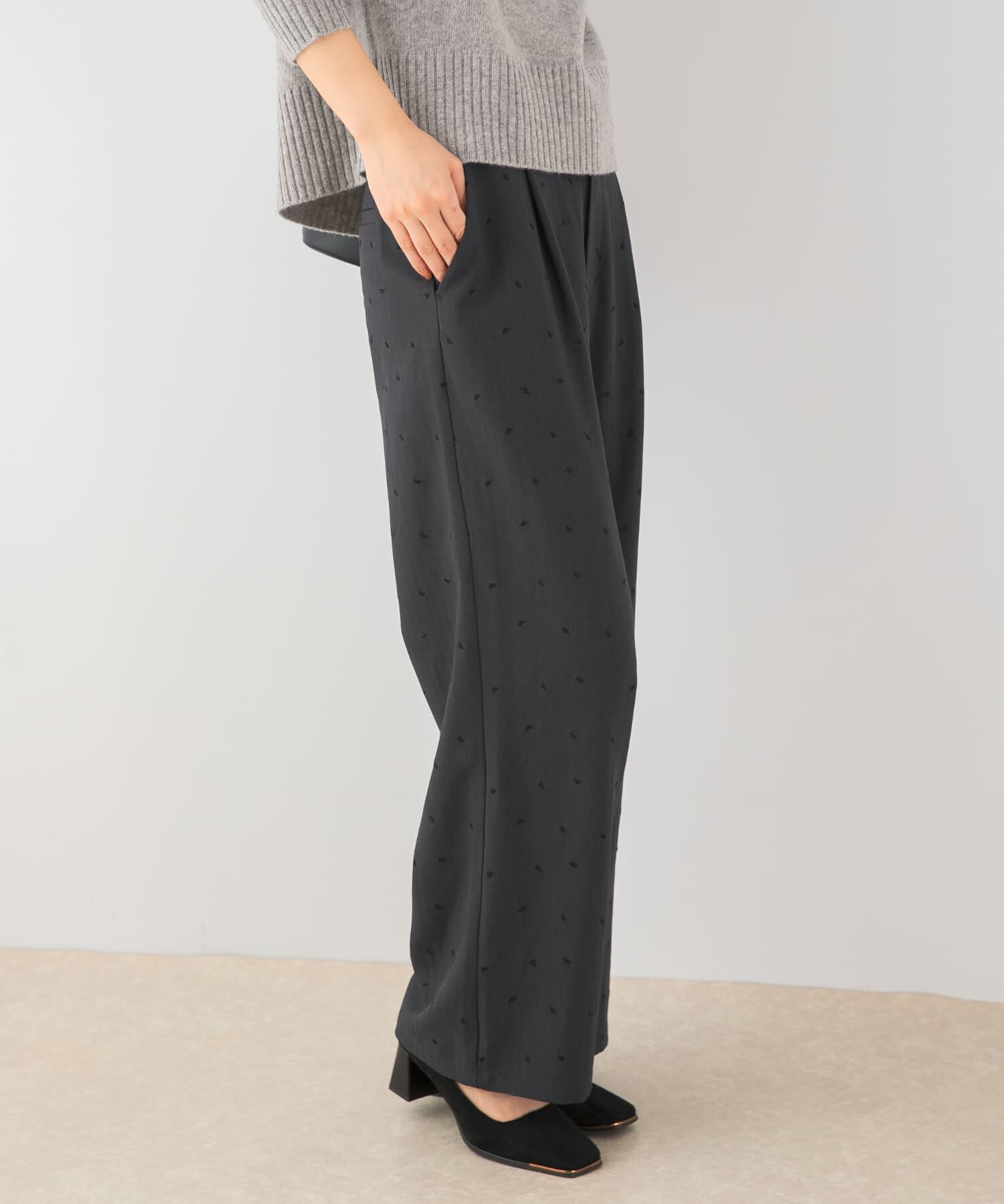 URBAN RESEARCH ROSSO「F by ROSSO　ハート刺繍タックワイドパンツ」|その他|