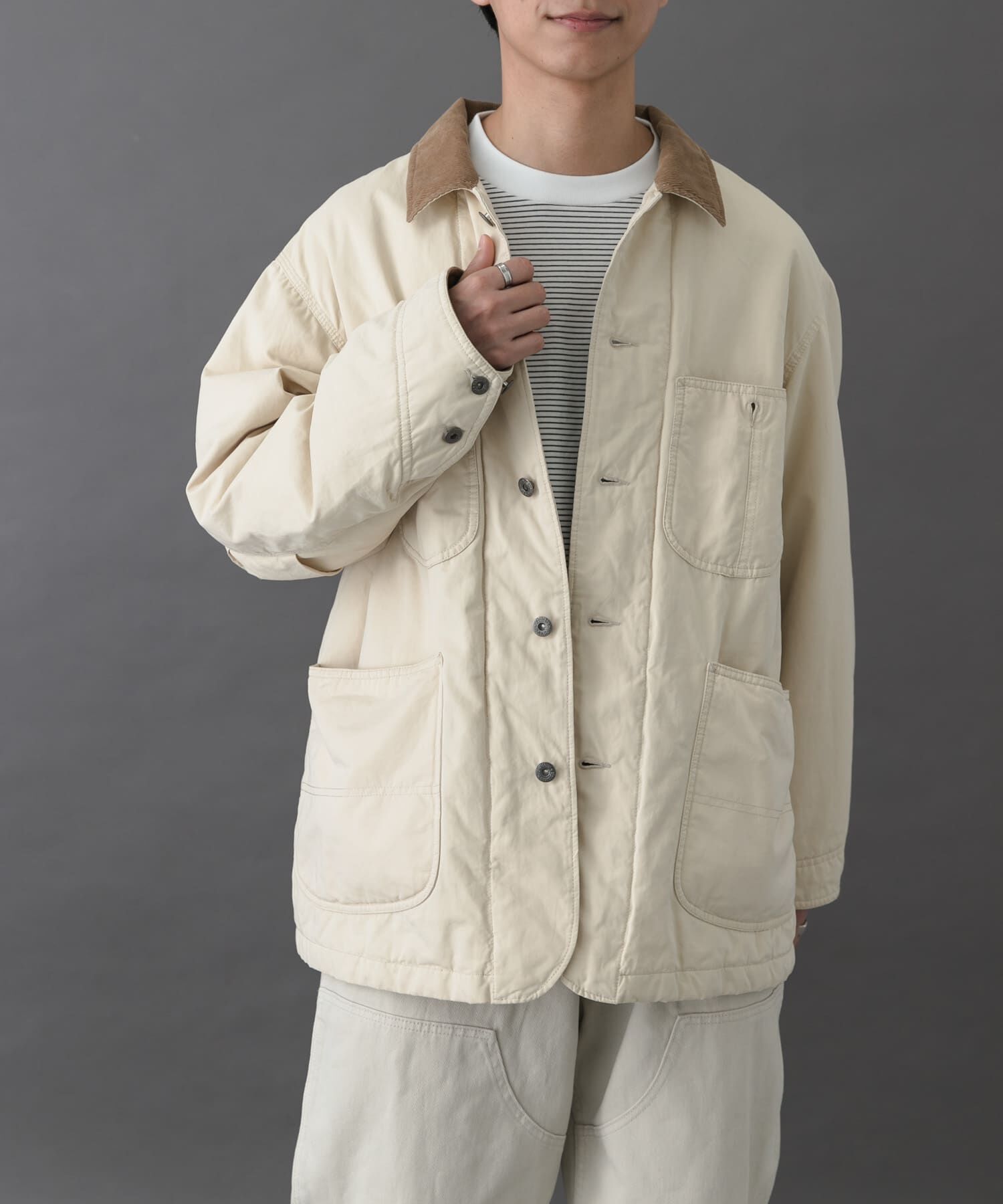 URBAN RESEARCH DOORS「FORK&SPOON　インサレーションカバーオール」|その他|アイボリー