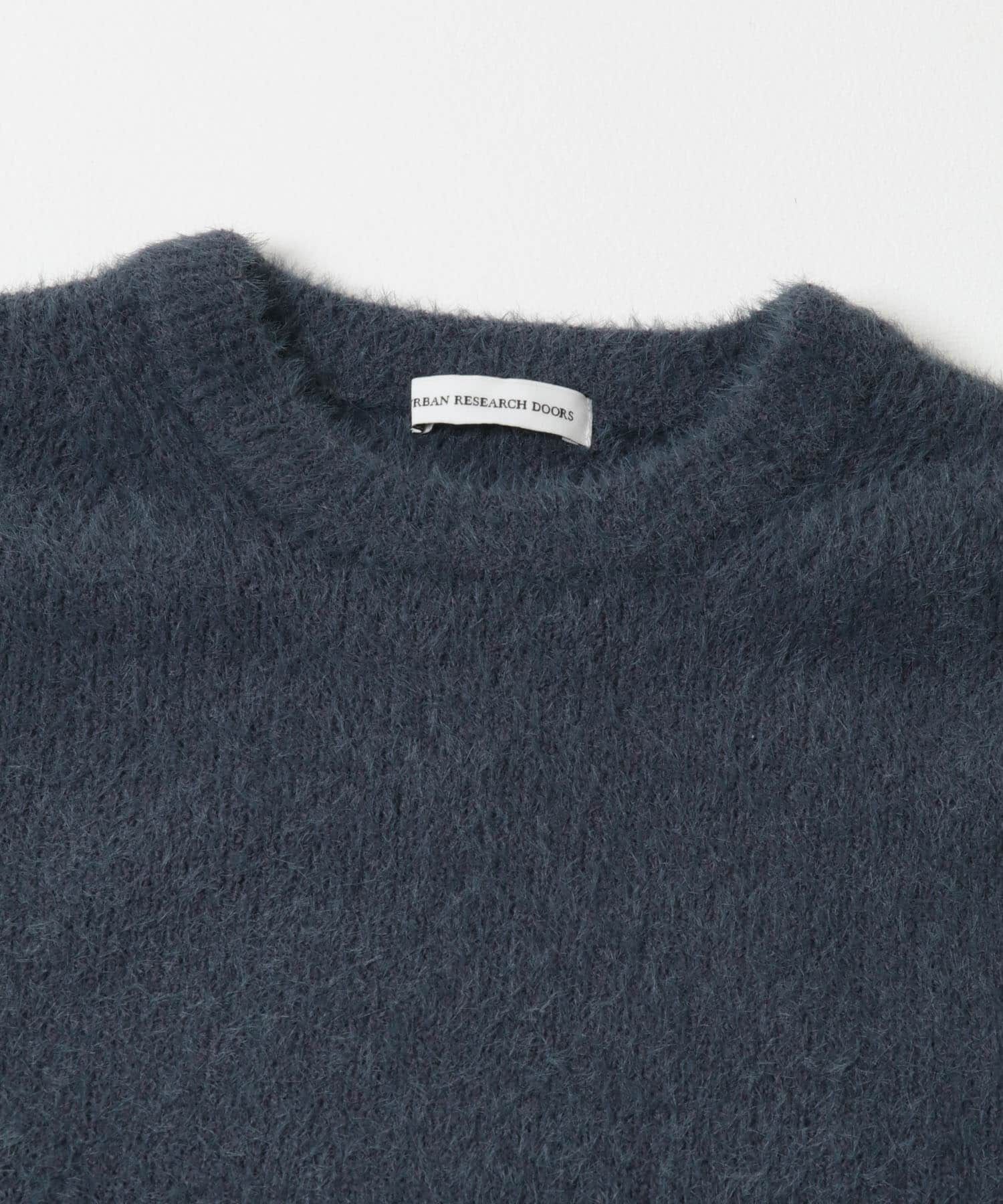 URBAN RESEARCH DOORS「メランジシャギー クルーネックニット」|ニット・セーター|