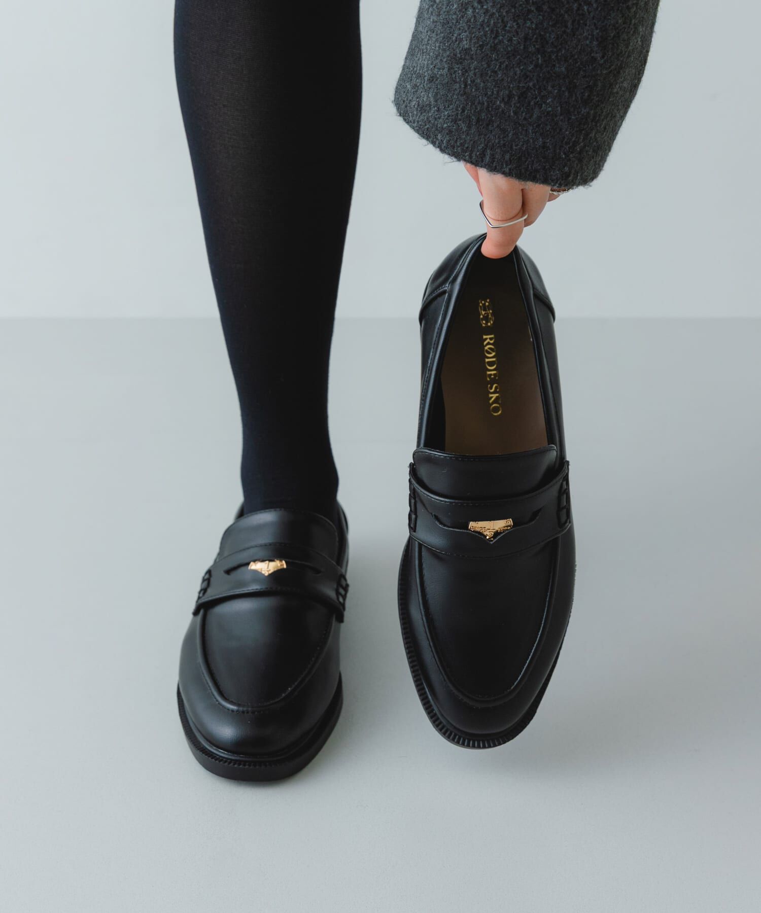 RODE SKO「『WEB/一部店舗限定』コインローファー」|ローファー|ブラック