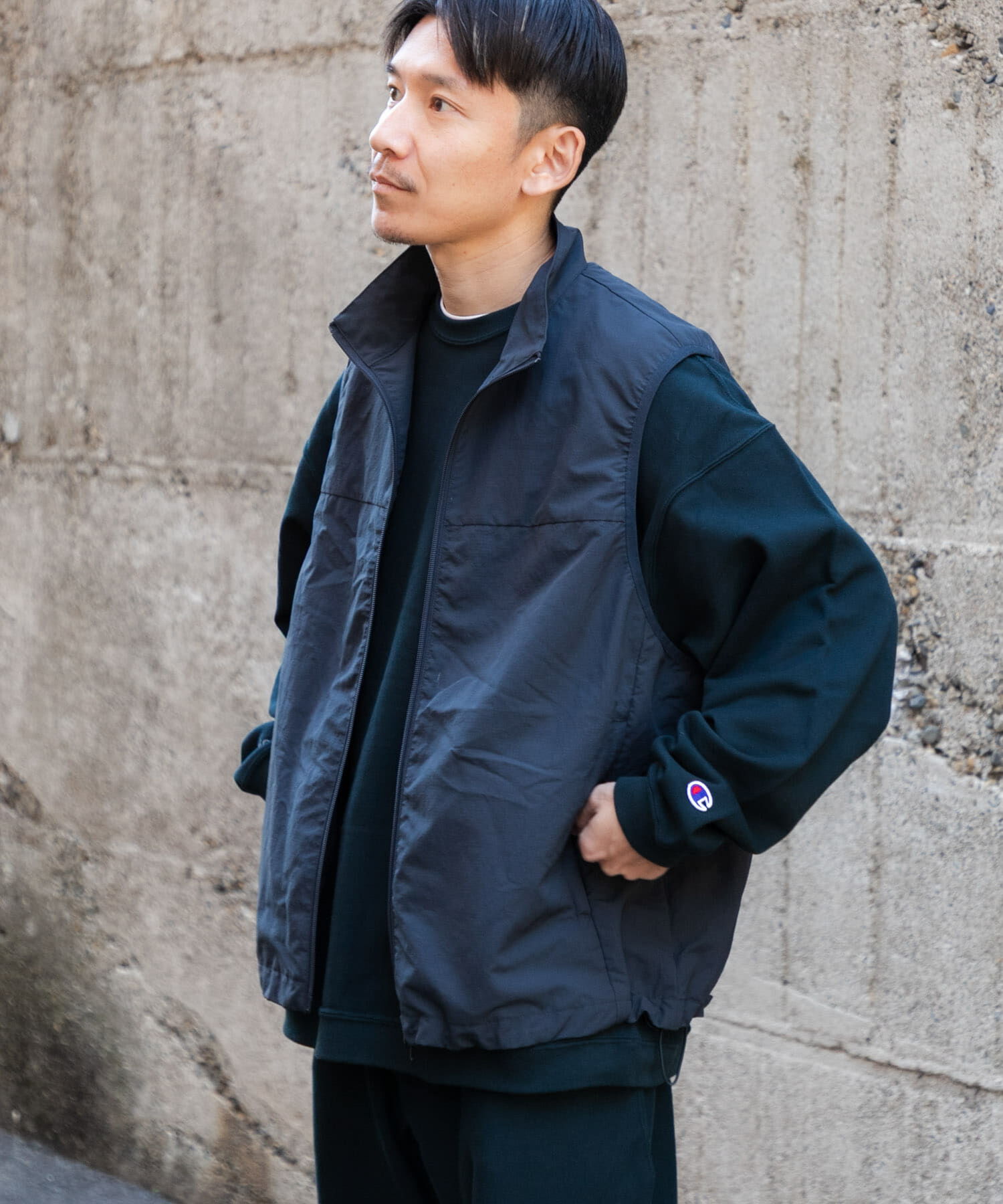 URBAN RESEARCH「Wide Dad　NYLON DAD VEST」|ベスト・ジレ|