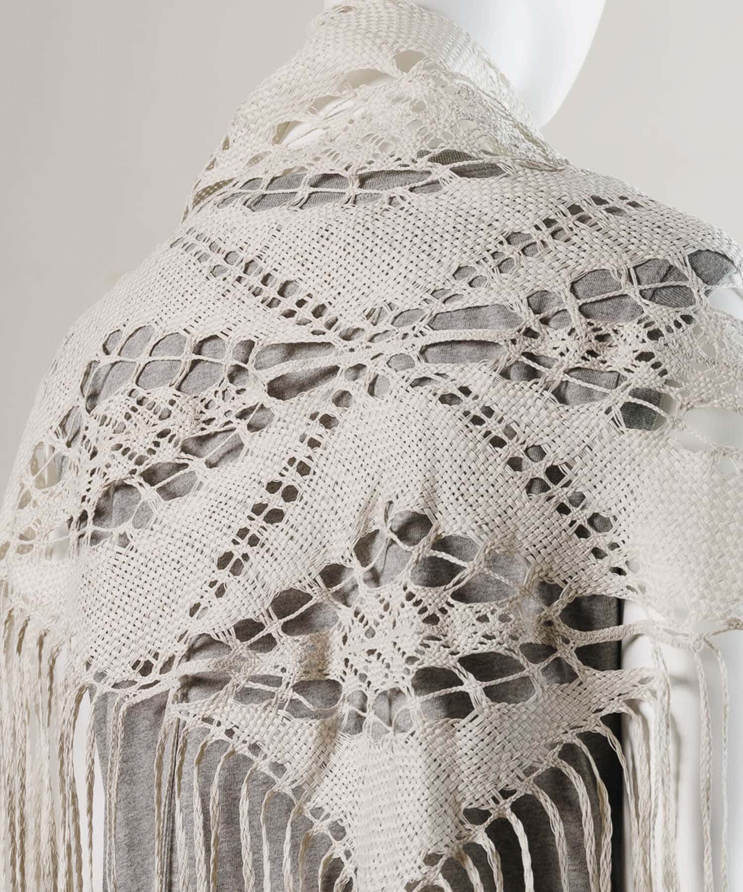 RODE SKO「ASAUCE MELER　ギマコットントライアングルレースストール」|ストール|