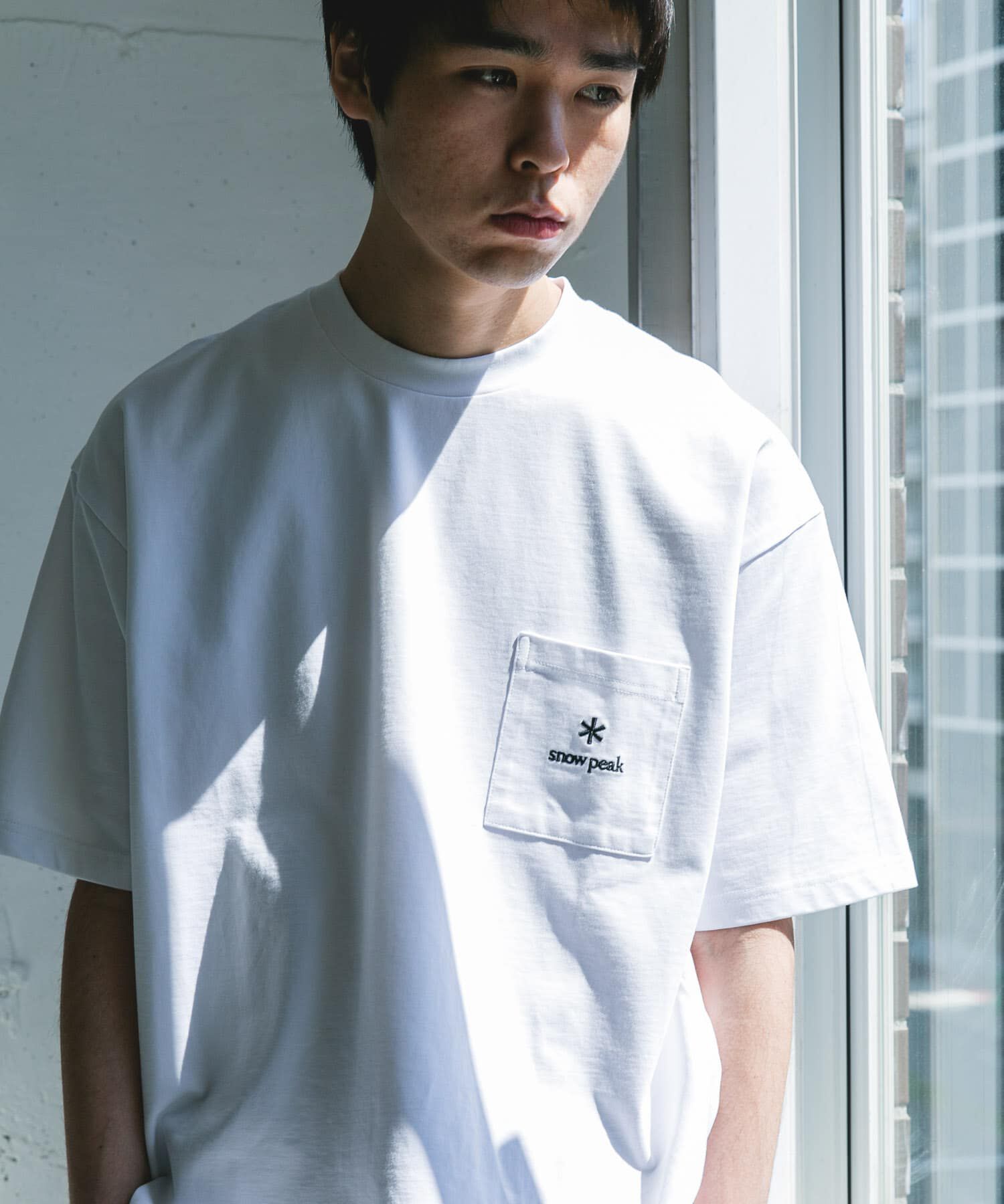 URBAN RESEARCH DOORS「『別注』Snow Peak Apparel&times;DOORS　POCKET LOGO SHORT-SLEEVE T-SHIRTS」|Tシャツ・カットソー|