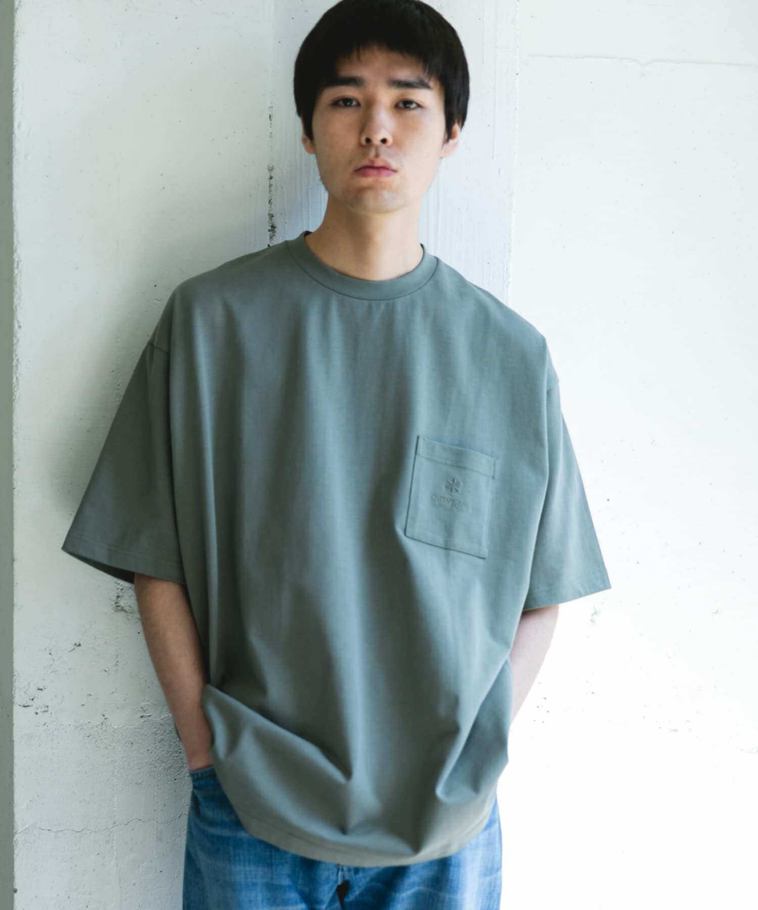 URBAN RESEARCH DOORS「『別注』Snow Peak Apparel&times;DOORS　POCKET LOGO SHORT-SLEEVE T-SHIRTS」|Tシャツ・カットソー|