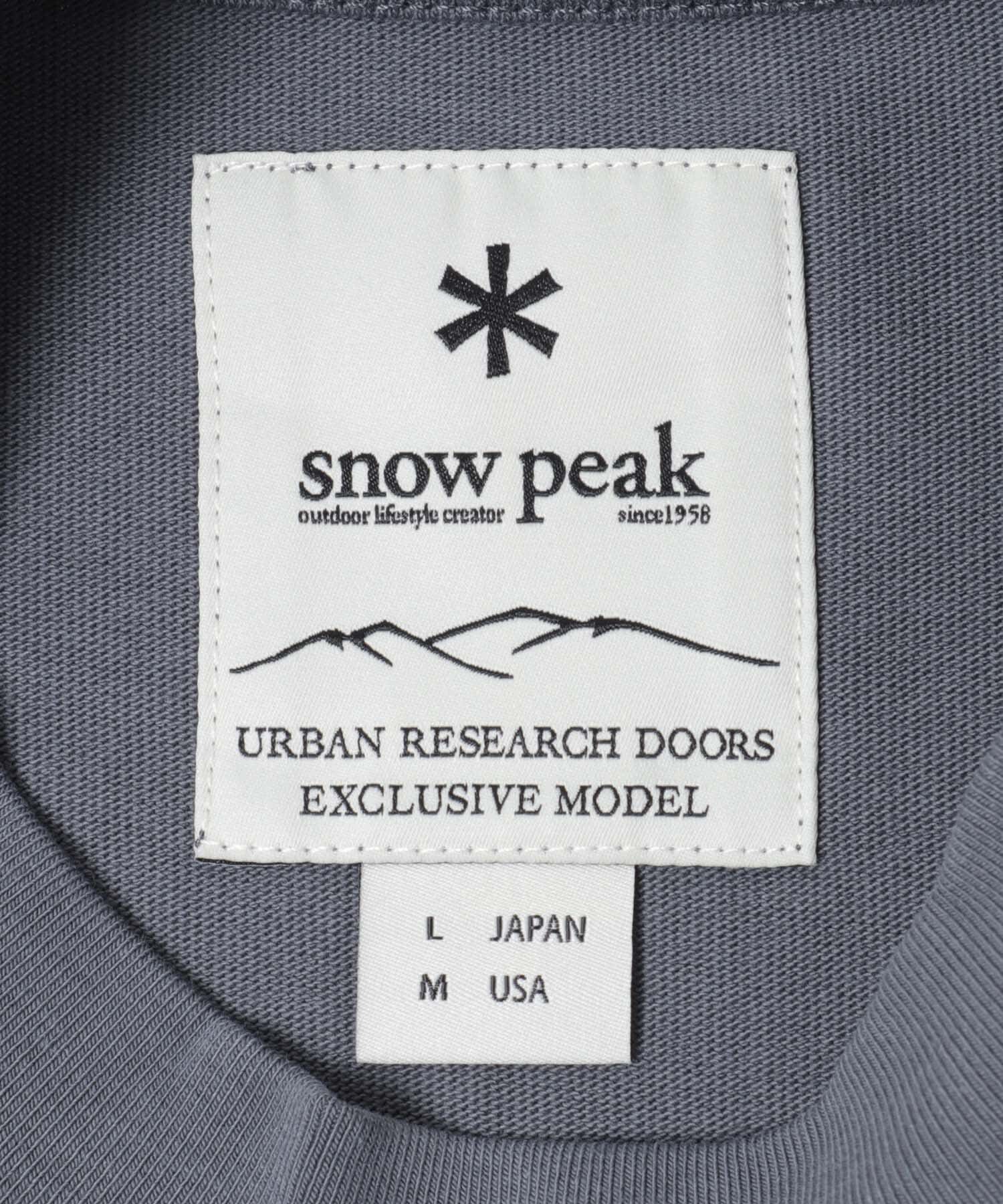URBAN RESEARCH DOORS「『別注』Snow Peak Apparel&times;DOORS　POCKET LOGO SHORT-SLEEVE T-SHIRTS」|Tシャツ・カットソー|
