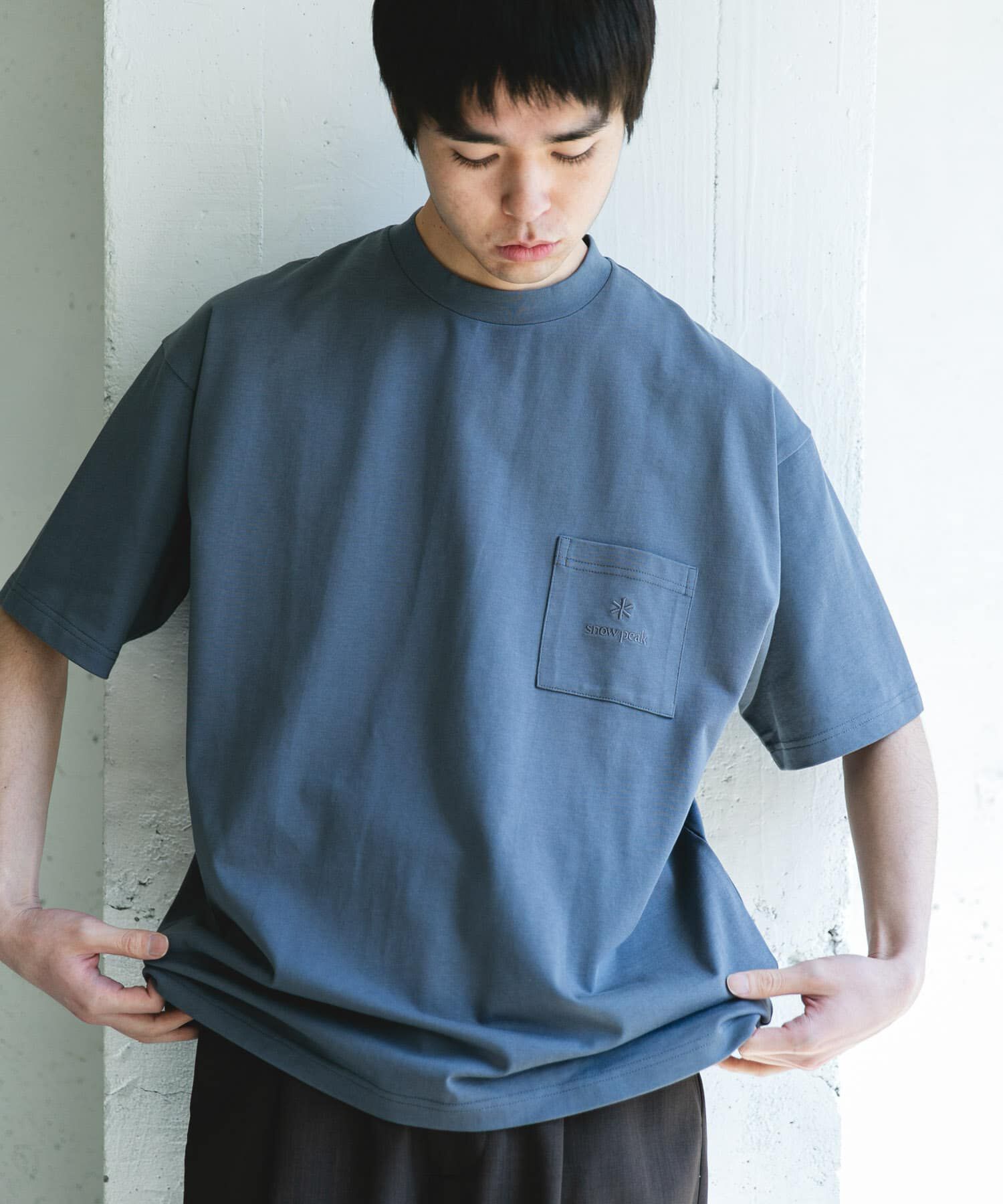 URBAN RESEARCH DOORS「『別注』Snow Peak Apparel&times;DOORS　POCKET LOGO SHORT-SLEEVE T-SHIRTS」|Tシャツ・カットソー|