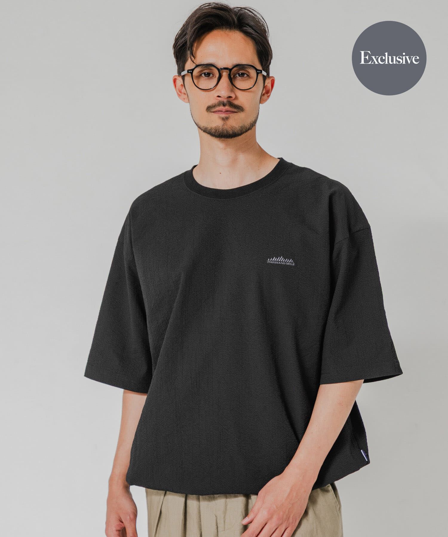 URBAN RESEARCH「『別注』THOUSAND MILE&times;URBAN RESEARCH　　WASHER CODE T-SHIRTS」|Tシャツ・カットソー|ブラック