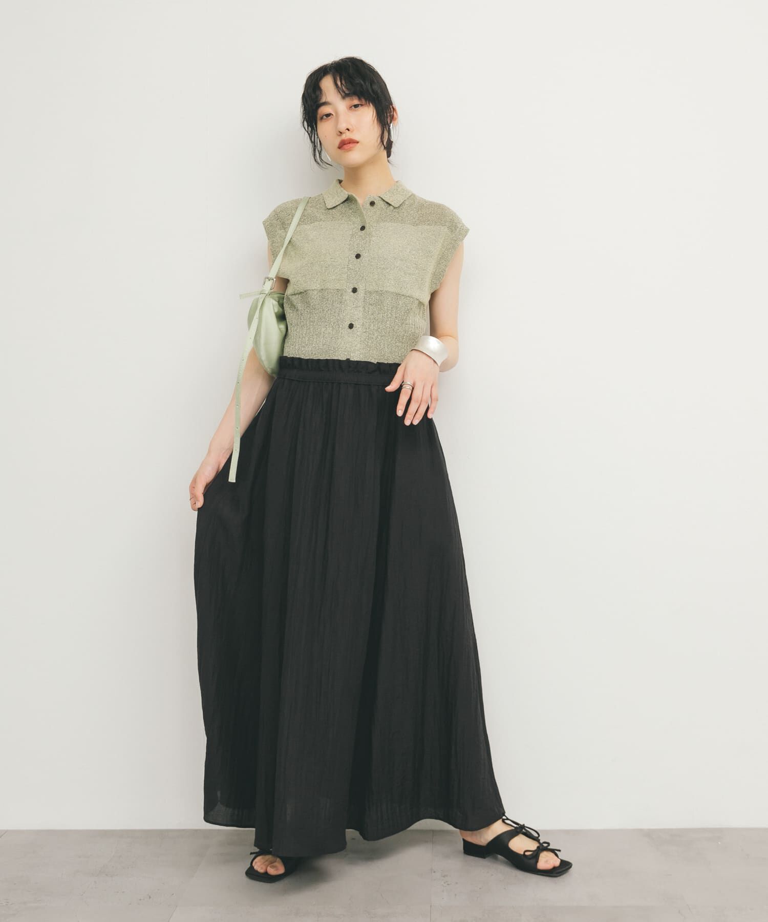  「サテンリボンミュール」|サンダル|