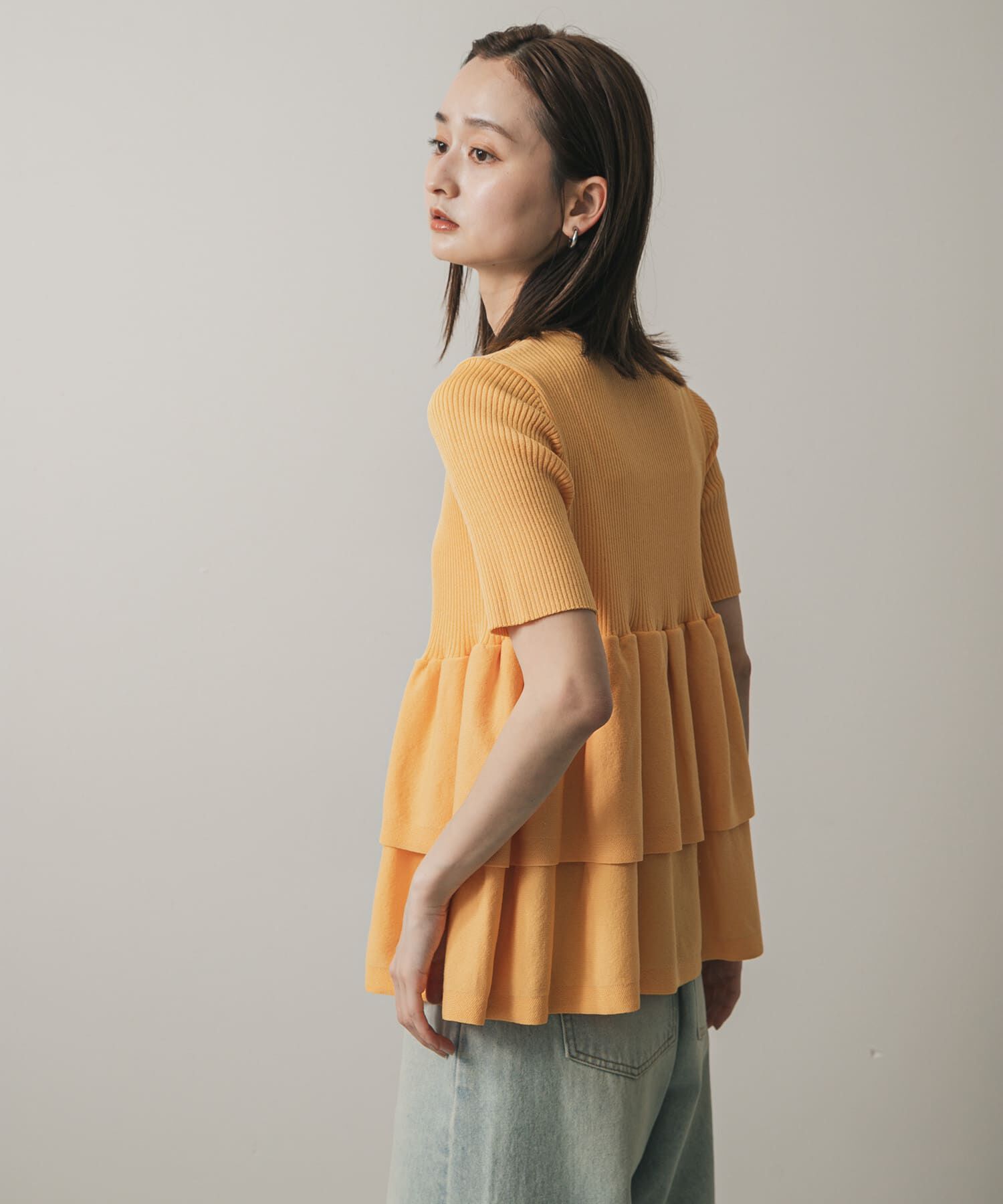 SENSE OF PLACE by URBAN RESEARCH「『WEB限定』ペプラムカーディガン(半袖)」|カーディガン|