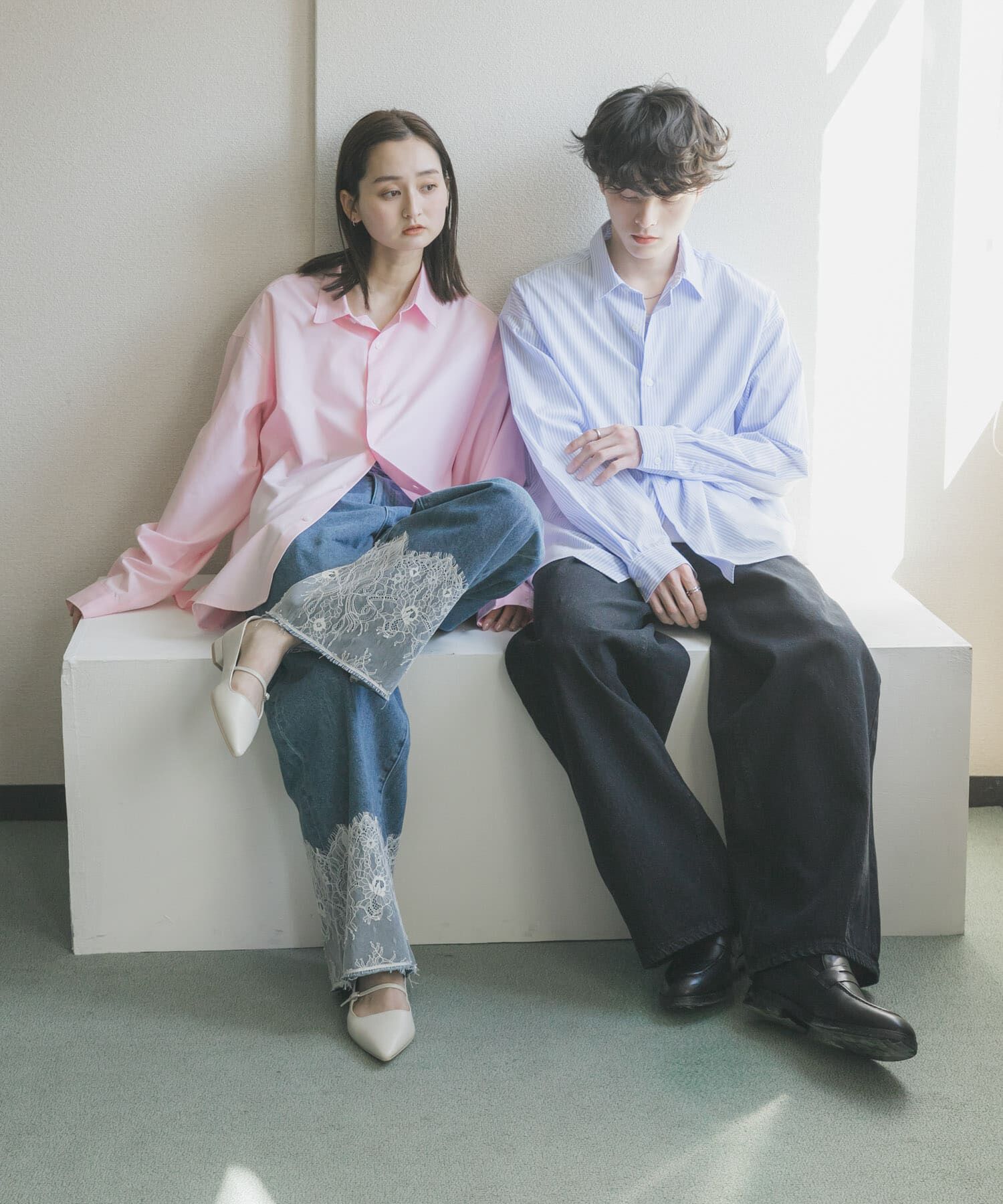 SENSE OF PLACE by URBAN RESEARCH「『ﾕﾆｾｯｸｽ』『ｲｰｼﾞｰｹｱ/速乾/接触冷感』ｺﾝﾌｫｰﾄﾚｷﾞ  」|シャツ・ブラウス|