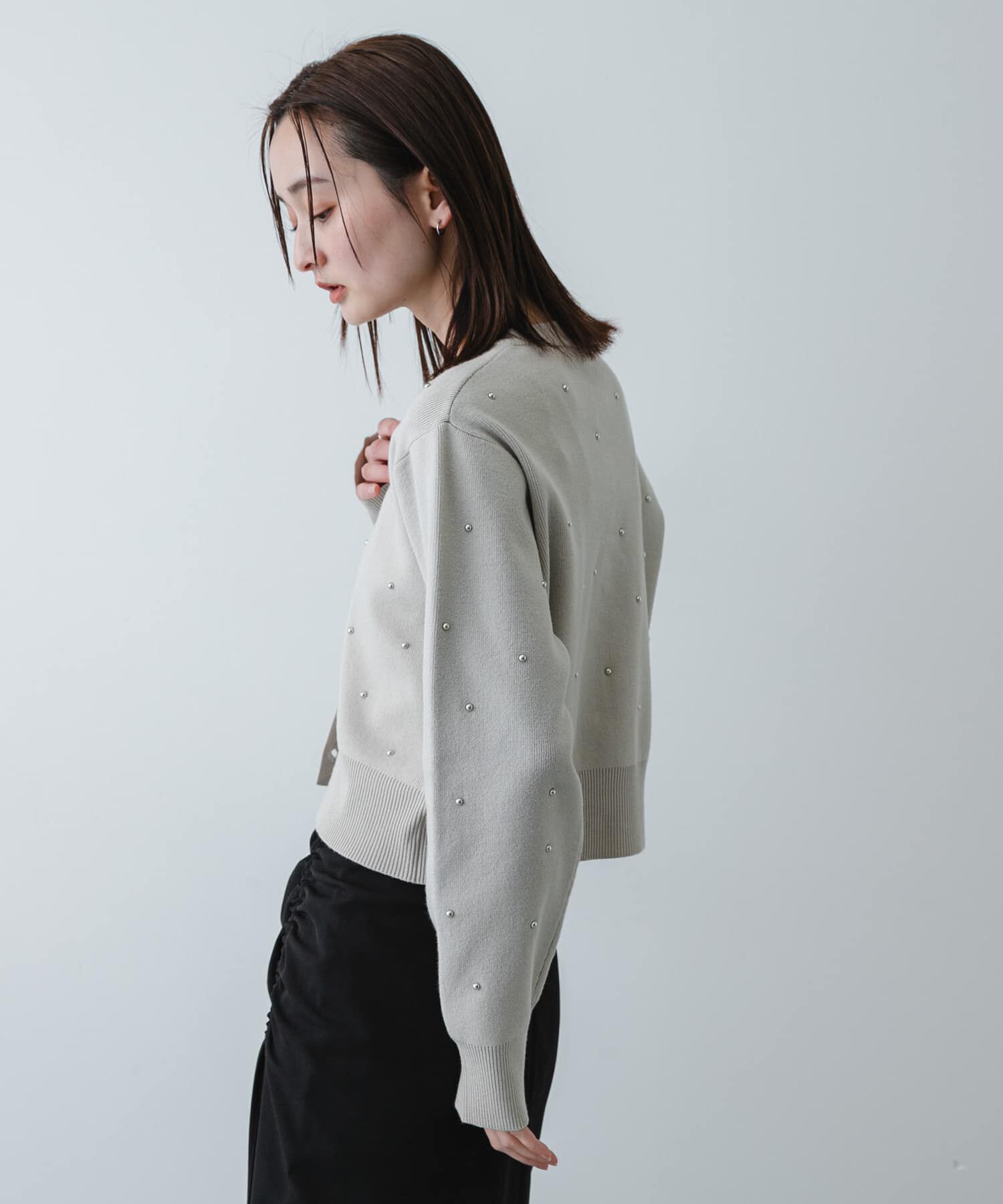 SENSE OF PLACE by URBAN RESEARCH「『洗濯可』ボールビーズカーディガン」|カーディガン|