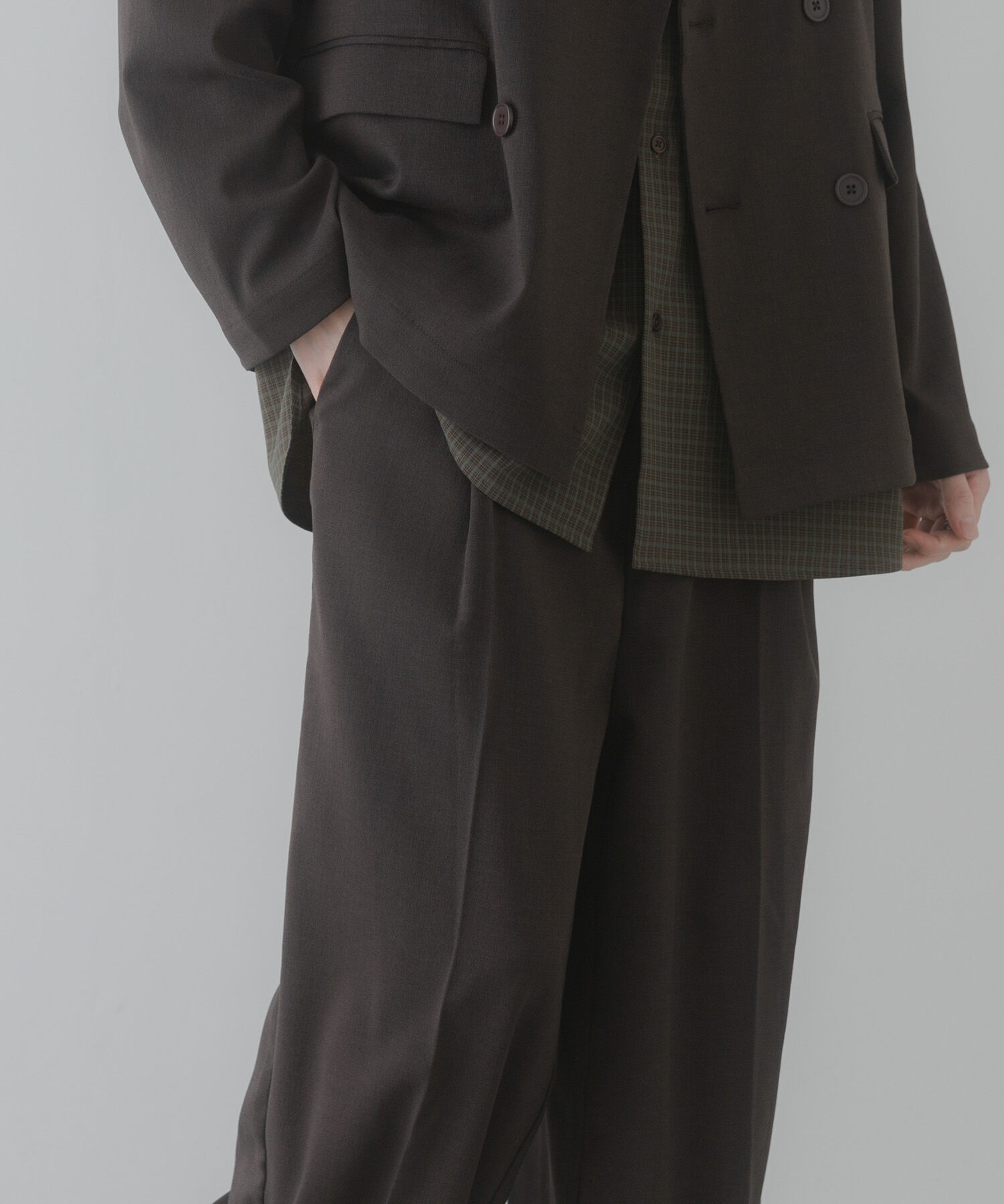 SENSE OF PLACE by URBAN RESEARCH「『イージーケア/速乾』リネンライクタックワイドスラックス」|その他|