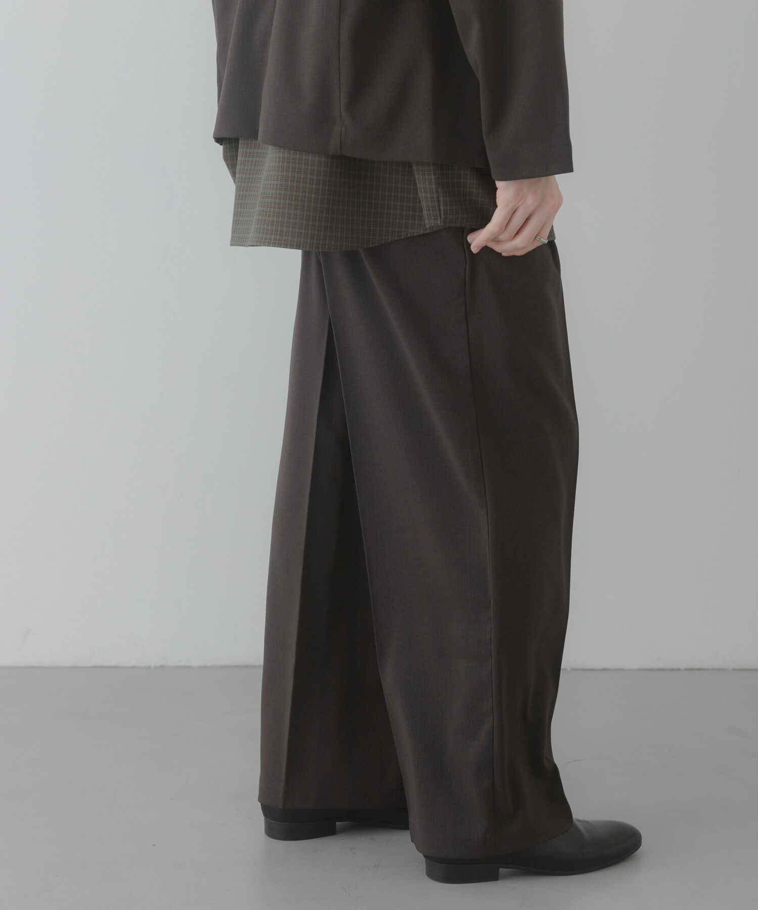 SENSE OF PLACE by URBAN RESEARCH「『イージーケア/速乾』リネンライクタックワイドスラックス」|その他|