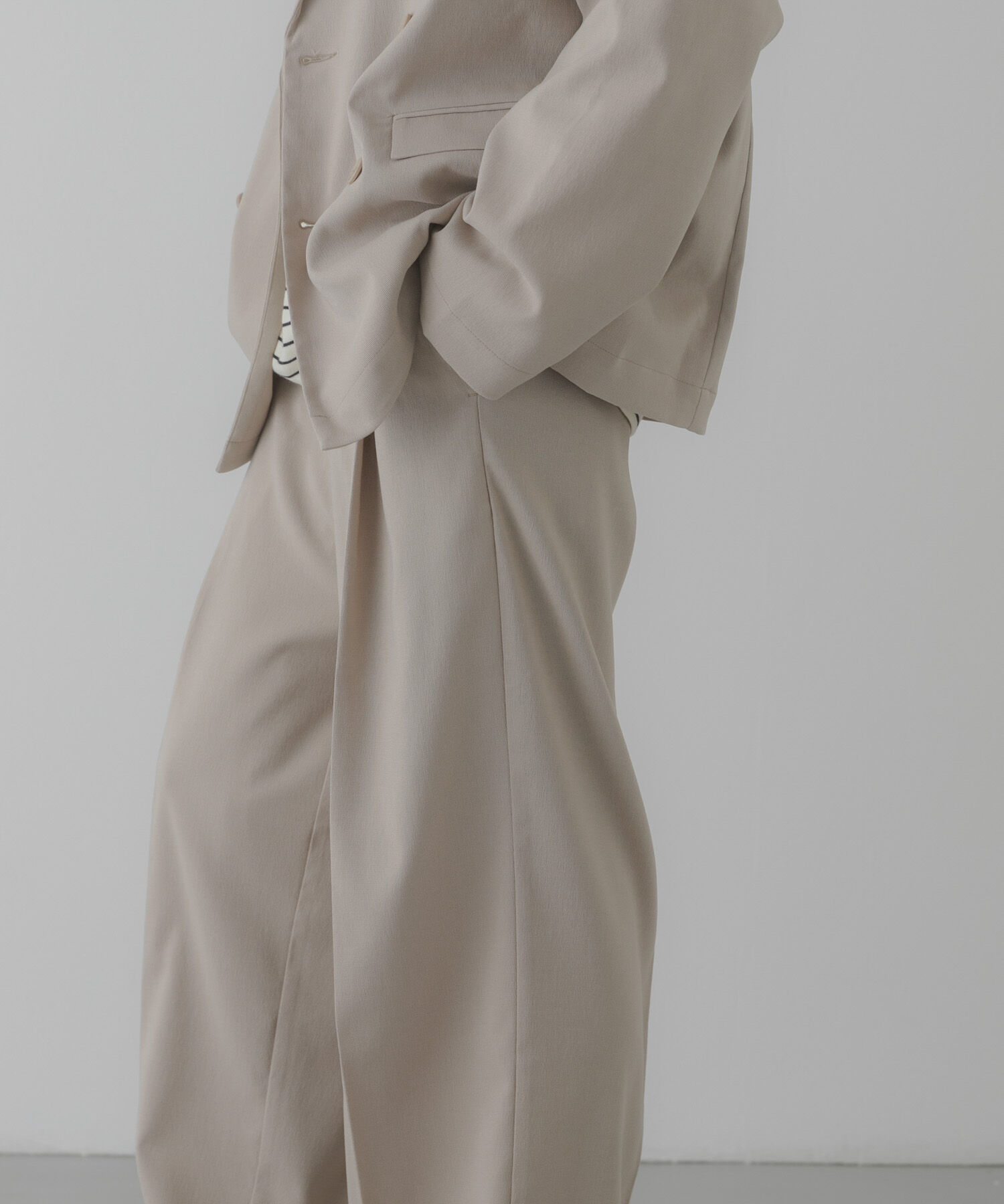 SENSE OF PLACE by URBAN RESEARCH「『イージーケア/速乾』リネンライクタックワイドスラックス」|その他|