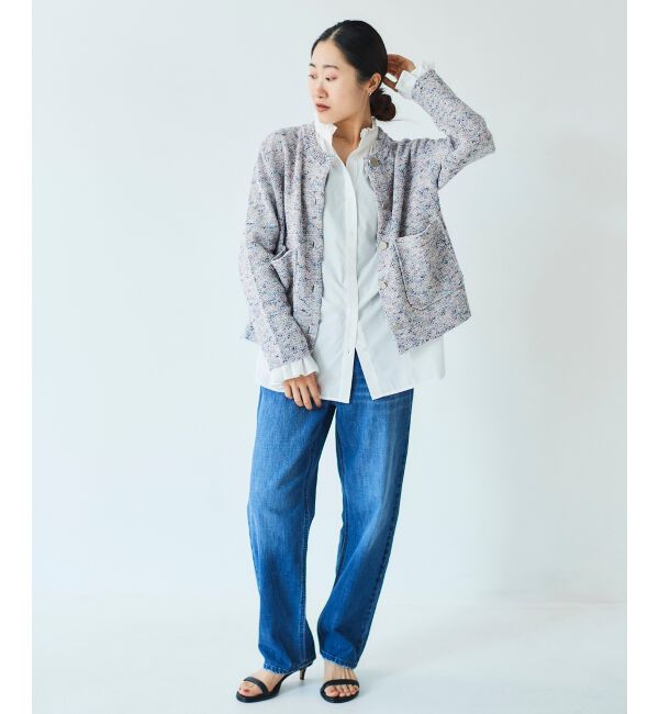 le.coeur blanc「カラーミックスニットジャケット」|その他|