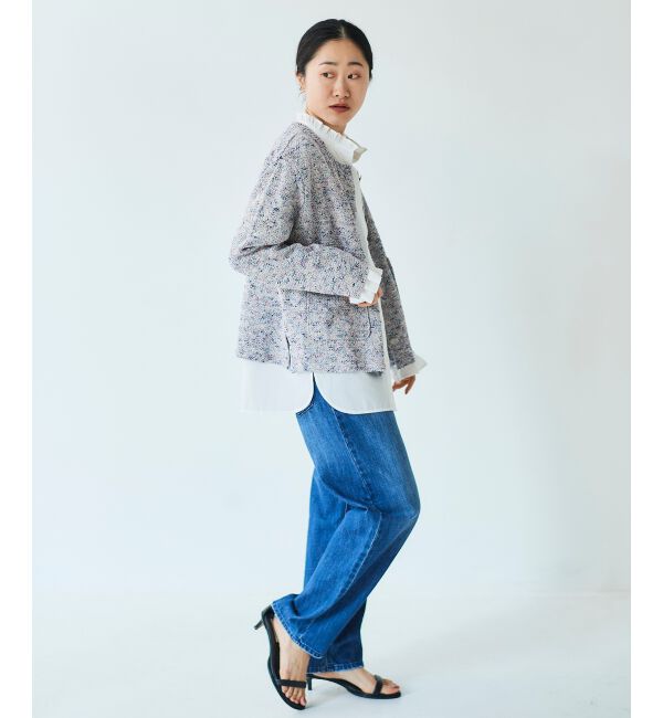 le.coeur blanc「カラーミックスニットジャケット」|その他|