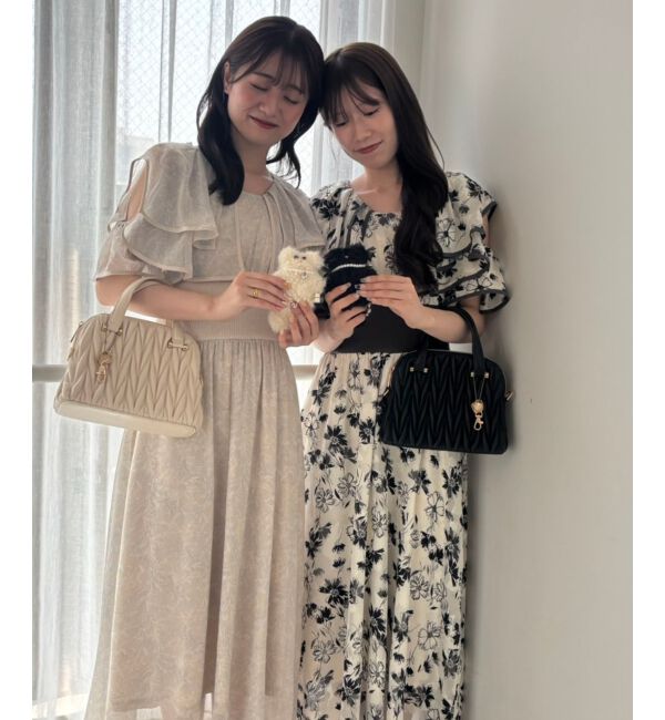  「ダブルカラーコルセットワンピース」|ワンピース|