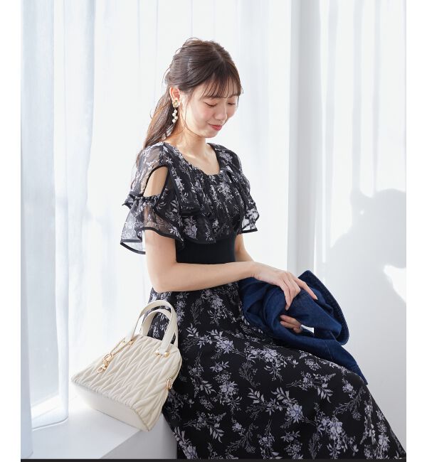  「ダブルカラーコルセットワンピース」|ワンピース|