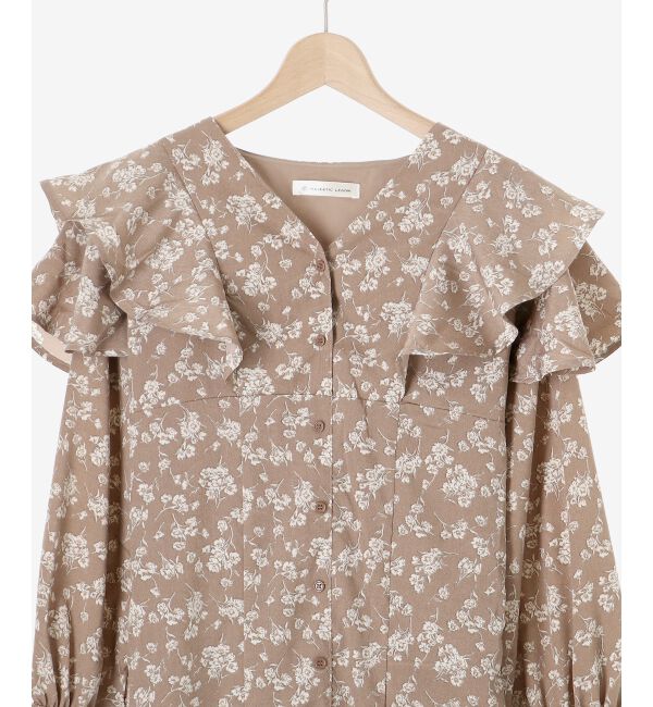 MAJESTICLEGON「スタイルアップフリルワンピース」|ワンピース|