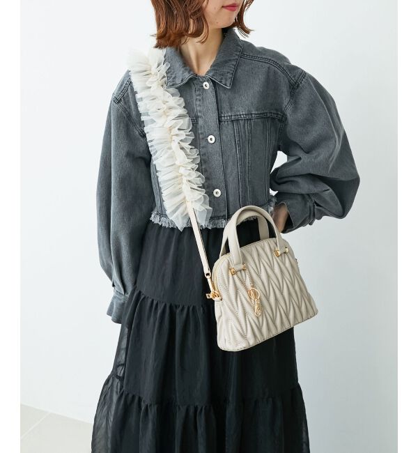 MAJESTICLEGON「チュールフリルショルダー」|ベルト|