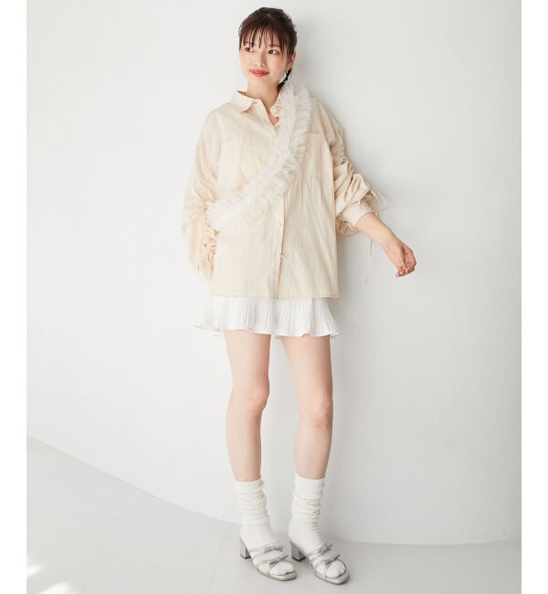 MAJESTICLEGON「チュールフリルショルダー」|ベルト|