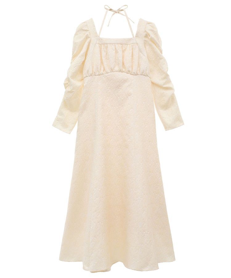 Maison de FLEUR Petite Robe「慈愛に満ちたジャカードワンピース」|ワンピース|