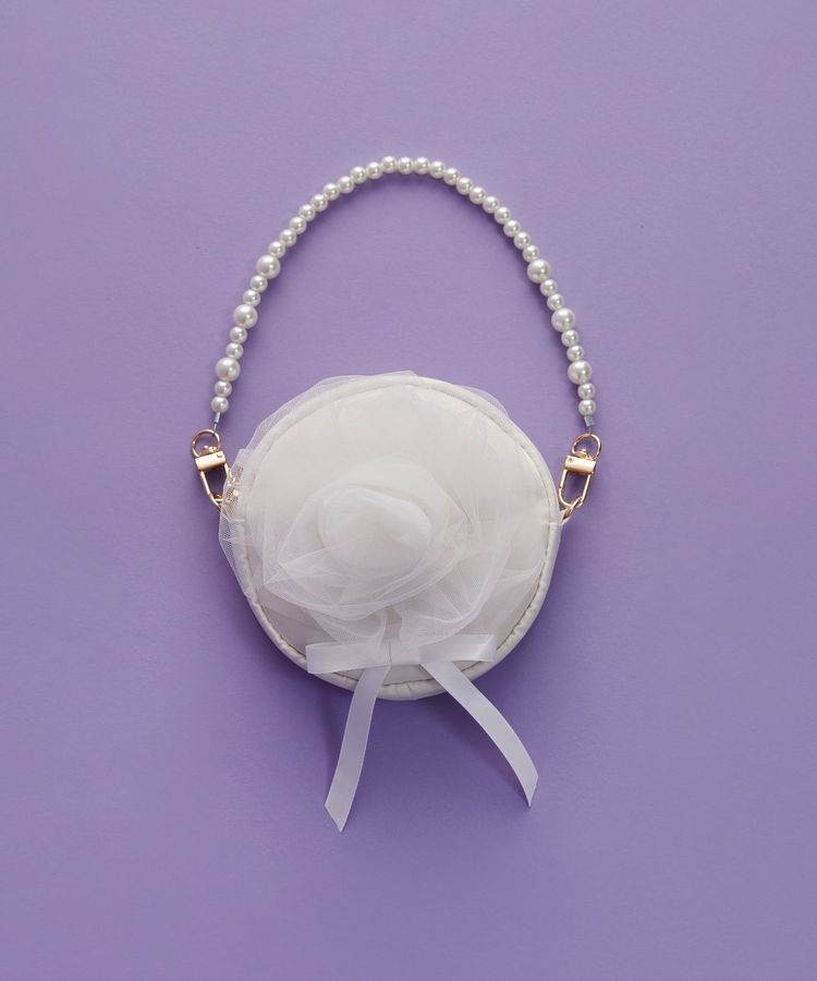 Maison de FLEUR「コットンキャンディラウンドポーチチャーム」|その他|アイボリー