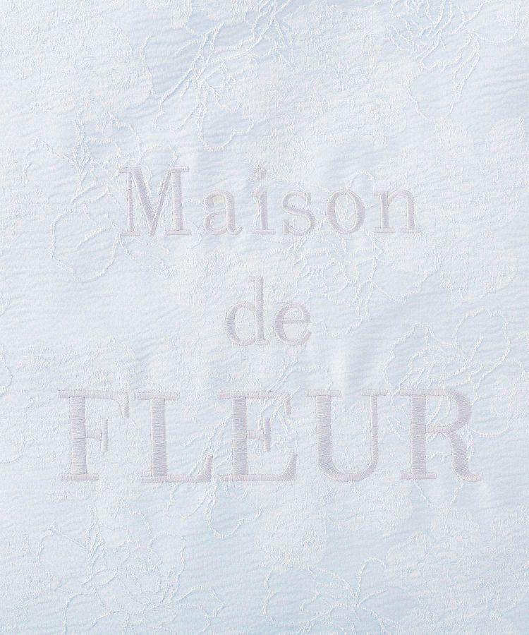 Maison de FLEUR「ブランドロゴ刺繍ジャカードスクエアトート」|トートバッグ|