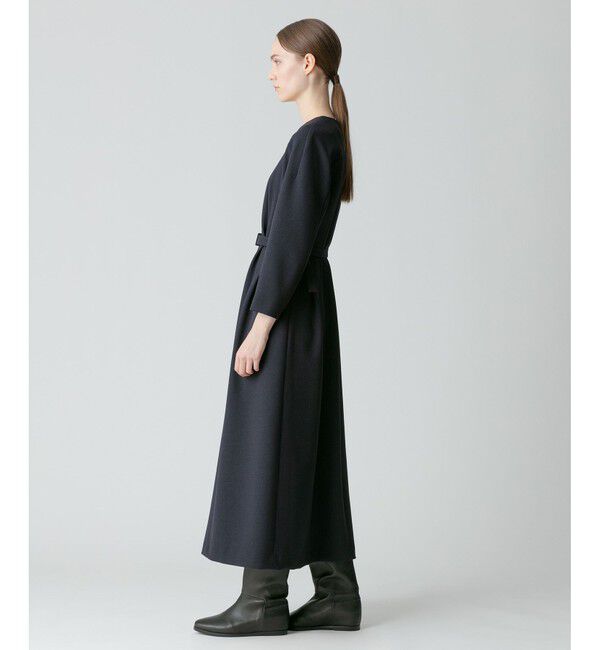 allureville「ダブルアムンゼンVネックタックワンピース」|ワンピース|