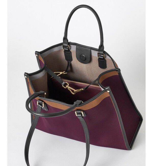 allureville「2WAYジャガードトート」|ショルダー・メッセンジャー|