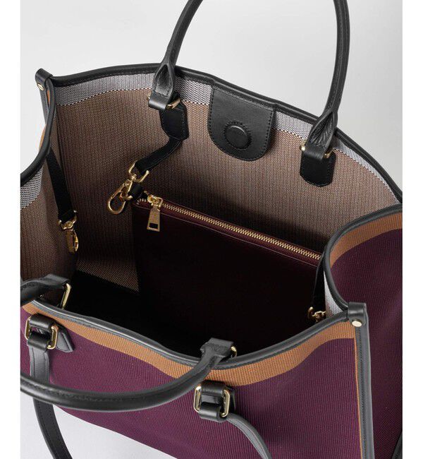 allureville「2WAYジャガードトート」|ショルダー・メッセンジャー|