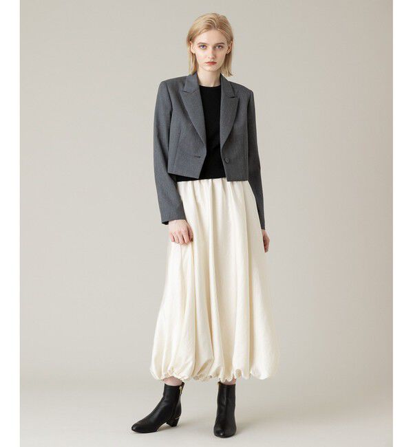 LOULOU WILLOUGHBY「【LOULOU WILLOUGHBY】ルマーノツイルショートジャケット」|テーラードジャケット|