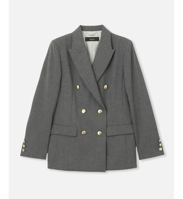 allureville「リオペルダブルブレストジャケット」|テーラードジャケット|