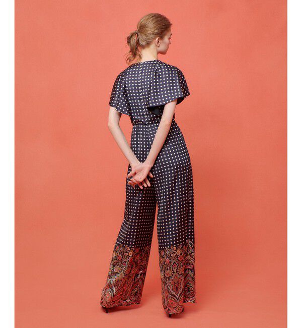 LOULOU WILLOUGHBY「【LOULOU WILLOUGHBY】ペイズリードットオールインワン」|オールインワン|