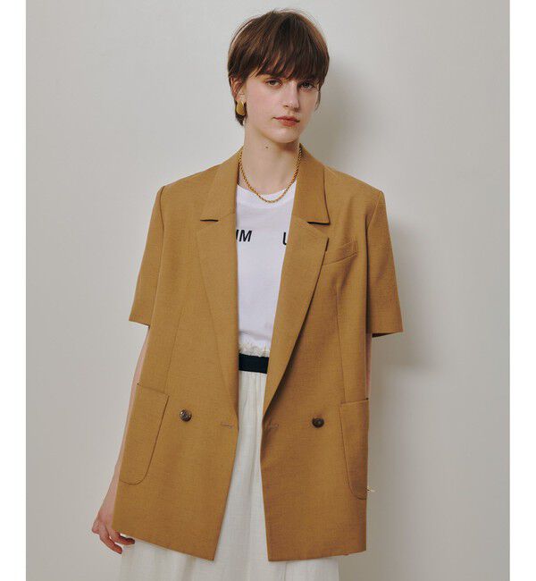 allureville「ハーフスリーブジャケット」|テーラードジャケット|