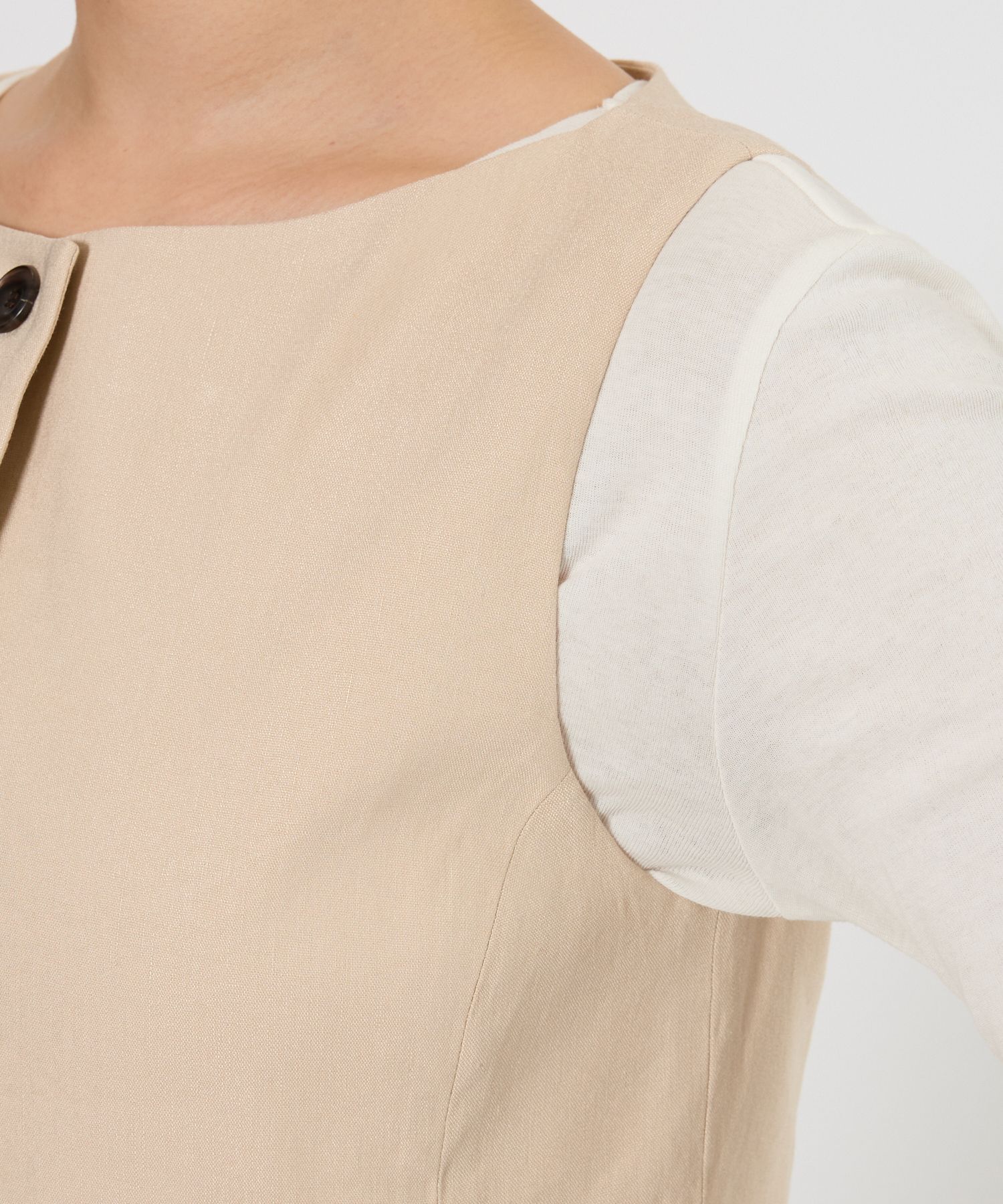 BABYLONE「ソフトレーヨンジレ<セットアップ対応>」|ベスト・ジレ|