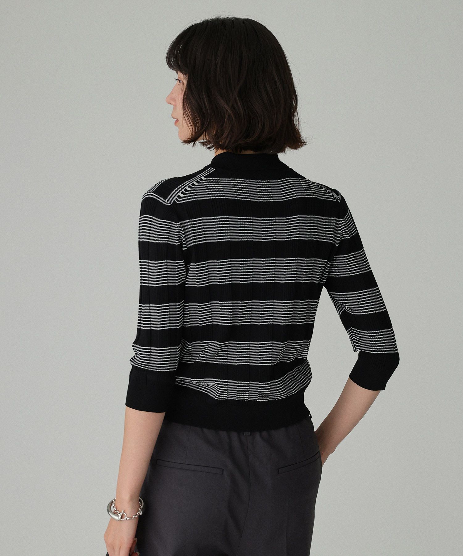 BABYLONE「クラシックラインポロ」|ニット・セーター|