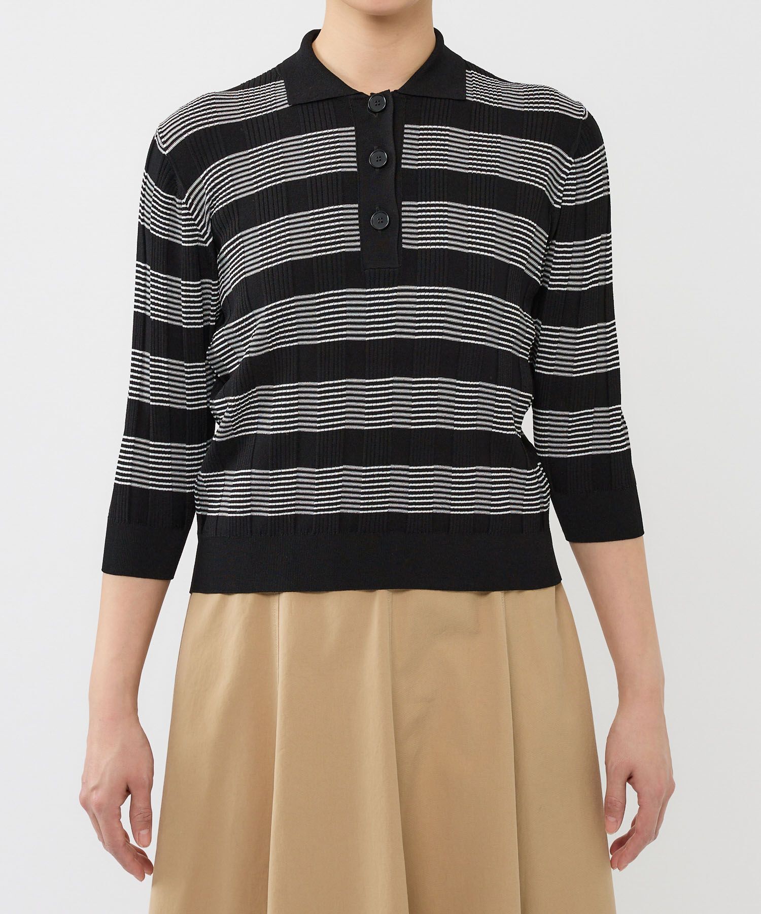 BABYLONE「クラシックラインポロ」|ニット・セーター|