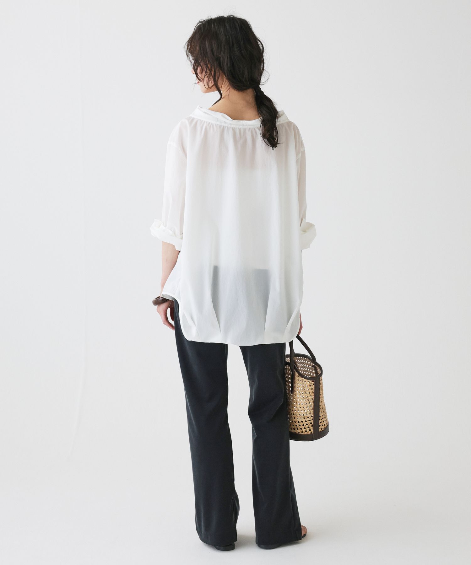 BABYLONE「【多機能素材】ボトルネックブラウス」|シャツ・ブラウス|