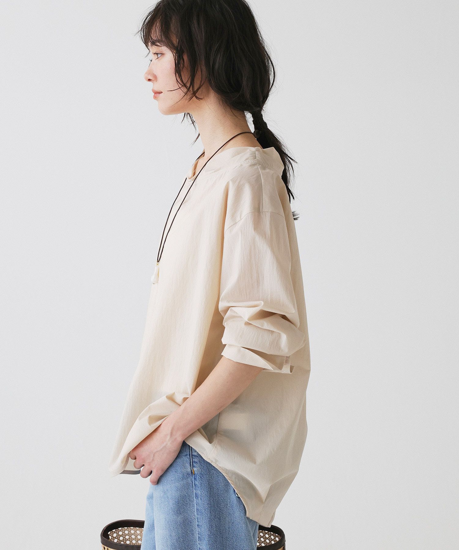 BABYLONE「【多機能素材】ボトルネックブラウス」|シャツ・ブラウス|
