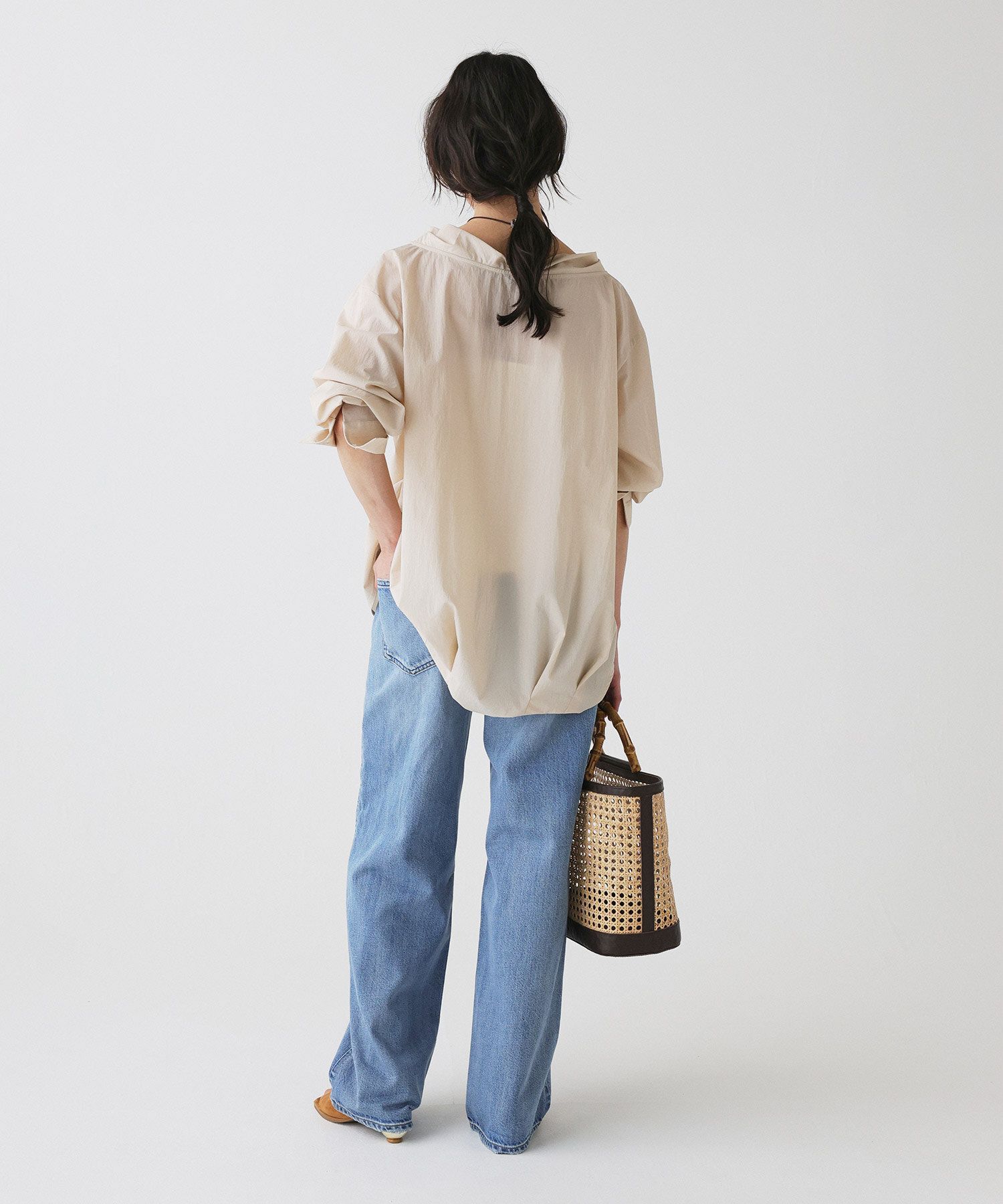 BABYLONE「【多機能素材】ボトルネックブラウス」|シャツ・ブラウス|