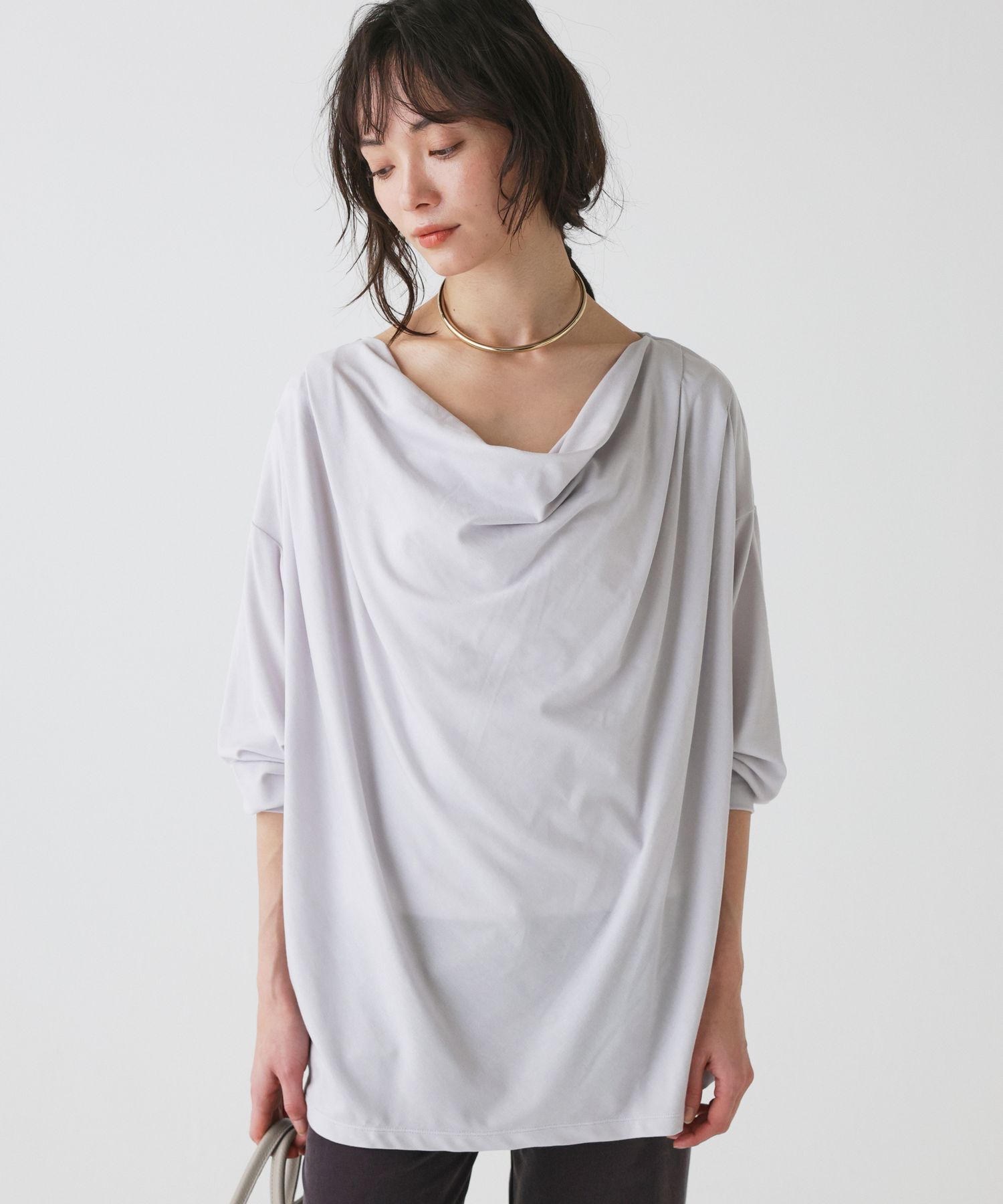  「【onit】＜別注＞ドレーププルオーバー」|Tシャツ・カットソー|グレー