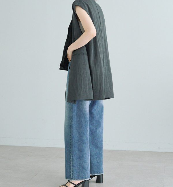  「《リバイバル》【低身長/高身長対応】タテストレッチ足長デニムパンツ」|その他|