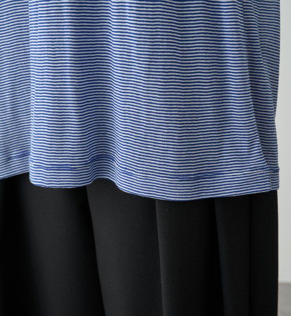  「ミジンボーダーロゴプリントTシャツ」|Tシャツ・カットソー|