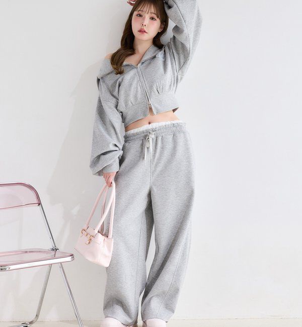  「【セットアップ可能】ウエストレースカットパンツ」|その他|