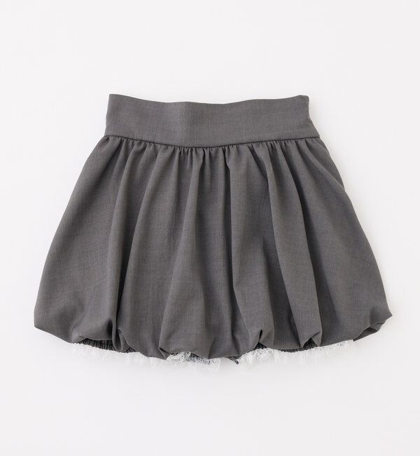  「レース付きバルーンミニスカート」|スカート|