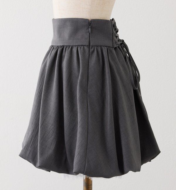  「レース付きバルーンミニスカート」|スカート|