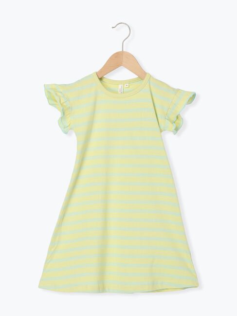 Samansa Mos2 Lagom「【吸水速乾】ボーダーカットワンピース」|ワンピース|イエロー