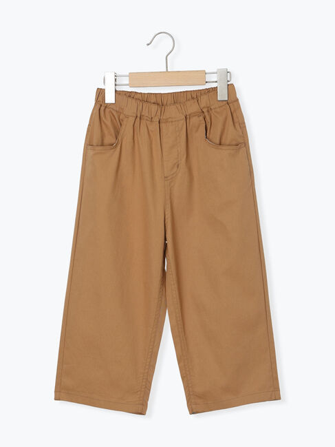 Samansa Mos2 Lagom「【１４０・１５０】7分丈ストレッチツイルパンツ」|その他|キャメル