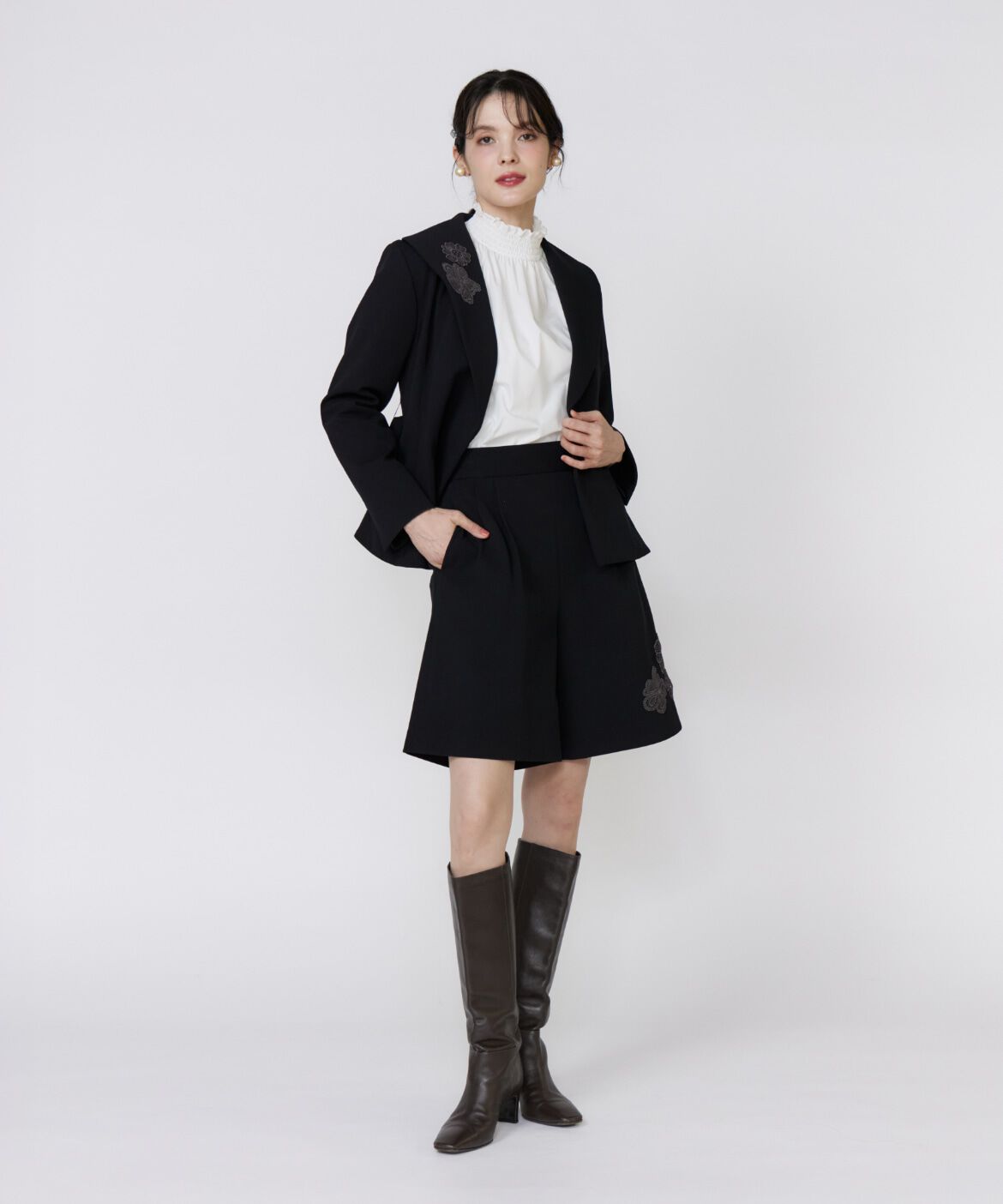 Maglie le cassetto「《ﾌﾗﾝﾄﾞﾙ45周年限定ｺﾚｸｼｮﾝ》ﾌﾗﾜｰﾓﾁｰﾌｷｭﾛｯﾄ《M 」|キュロット|